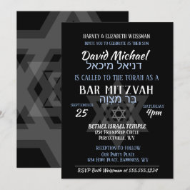 Convite Bar Mitzvah Hebraico Nomes