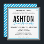 Convite BAR MITZVAH: moderno esporte de cinza de água masc<br><div class="desc">por kat massard >> kat@simplysweetPAPERIE.com << CONTACT ME para texto personalizado ou para adicionar quaisquer linhas em Hebraico Ame o design, mas gostaria de ver algumas mudanças - outro esquema de cores, produto, adicionar uma foto ou adaptado para uma ocasião diferente - sem preocupações me contate - estou feliz em...</div>