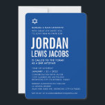 Convite BAR MITZVAH, moderno estrela, branco azul real<br><div class="desc">por kat massard >> kat@simplysweetPAPERIE.com << CONTACT ME para texto personalizado ou para adicionar quaisquer linhas em Hebraico Ame o design, mas gostaria de ver algumas mudanças - outro esquema de cores, produto, adicionar uma foto ou adaptado para uma ocasião diferente - sem preocupações me contate - estou feliz em...</div>