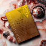 Convite Bar Mitzvah Na moda Amarelo Estrela de David Ombre<br><div class="desc">Bar Mitzvah Na moda Yellow Star de David Ombre Bar Mitzvah e conjuntos de convites Bat Mitzvah projetados por Umua. Impresso e enviado pela Zazzle ou seus parceiros.</div>