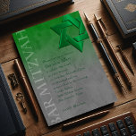 Convite Bar Mitzvah Na moda Estrela Verde de David Ombre<br><div class="desc">Conjuntos de convites para o bar Mitzvah e Bat Mitzvah desenhados por Umua. Impresso e enviado pela Zazzle ou seus parceiros.</div>
