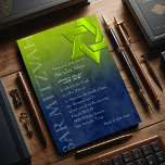 Convite Bar Mitzvah Na moda Star de David Ombre<br><div class="desc">Conjuntos de convites para o bar Mitzvah e Bat Mitzvah desenhados por Umua. Impresso e enviado pela Zazzle ou seus parceiros.</div>