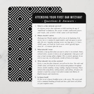 Convite BAR MITZVAH pergunta e aconselhamento de resposta