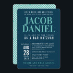 Convite BAR MITZVAH pilha geométrica moderna marinho de me<br><div class="desc">por kat massard >> WWW.SIMPLYSWEETPAPERIE.COM <<< - - - - - - - - - - - CONTATE ME para ajudar a equilibrar seu tipo perfeitamente Adore o design, mas gostaria de ver algumas mudanças - outro esquema de cores, produto, adicionar uma foto ou adaptado para uma ocasião diferente -...</div>