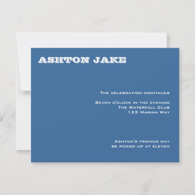 Convite Bar Mitzvah RSVP de Ashton (Frente)