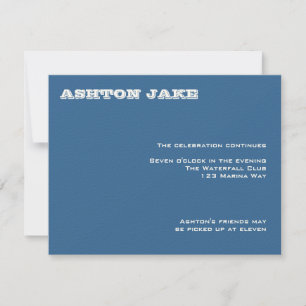 Convite Bar Mitzvah RSVP de Ashton