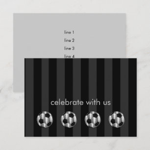 Convite Bar Mitzvah Silver Balls