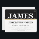 Convite BAR MITZVAH SIMPLES estrela judaica moderna preto<br><div class="desc">por kat massard >>> WWW.SIMPLYSWEETPAPERIE.COM <<<</div>