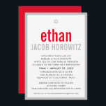 Convite BAR MITZVAH — simples estrela, moderna, cinza verm<br><div class="desc">por kat massard >> kat@simplysweetPAPERIE.com << CONTACT ME para texto personalizado ou para adicionar quaisquer linhas em Hebraico Ame o design, mas gostaria de ver algumas mudanças - outro esquema de cores, produto, adicionar uma foto ou adaptado para uma ocasião diferente - sem preocupações me contate - estou feliz em...</div>