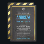 Convite BAR MITZVAH smart bold tipo dourado quadro negro a<br><div class="desc">pelo kat massard >> kat@simplysweetPAPERIE.com <<< - - - - - - - - - - - - - - - - - - - - - - - - - - - - - - - - - - - - - - - - - - - - -...</div>