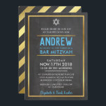 Convite BAR MITZVAH smart bold tipo dourado quadro negro a<br><div class="desc">pelo kat massard >> kat@simplysweetPAPERIE.com <<< - - - - - - - - - - - - - - - - - - - - - - - - - - - - - - - - - - - - - - - - - - - - -...</div>