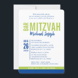 Convite BAR MODERN MITZVAH data de tendência verde limão a<br><div class="desc">por kat massard > WWW.SIMPLYSWEETPAPERIE.com Ame o design,  mas gostaria de ver algumas mudanças - outro esquema de cores,  produto,  adicionar uma foto ou adaptado para uma ocasião diferente - não me preocupes simplesmente me contatar - estou feliz em ajudar! - - - -</div>