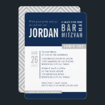 Convite BAR MODERN MITZVAH tendência de marinho em bloco n<br><div class="desc">por kat massard > WWW.SIMPLYSWEETPAPERIE.com Ame o design,  mas gostaria de ver algumas mudanças - outro esquema de cores,  produto,  adicionar uma foto ou adaptado para uma ocasião diferente - não me preocupes simplesmente me contatar - estou feliz em ajudar! - - - -</div>