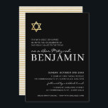 Convite Bar moderno da STAR Dourada Mitzvah branco preto m<br><div class="desc">por kat massard >> https://linktr.ee/simplysweetpaperie <<< Um design de convite moderno e simplesmente clássico para o BAR do seu filho ou BAT MITZVAH TIP :: 1. Para alterar/mover gráficos e fontes e adicionar mais texto - pressione o botão "personalizar". - - - - - - - - - - -...</div>