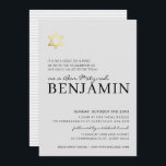 Convite Bar moderno da STAR Dourada Mitzvah cinza pálido m<br><div class="desc">por kat massard >> https://linktr.ee/simplysweetpaperie <<< Um design de convite moderno e simplesmente clássico para o BAR do seu filho ou BAT MITZVAH TIP :: 1. Para alterar/mover gráficos e fontes e adicionar mais texto - pressione o botão "personalizar". - - - - - - - - - - -...</div>