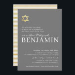 Convite Bar moderno Dourado STAR Mitzvah, branco mínimo de<br><div class="desc">por kat massard >> https://linktr.ee/simplysweetpaperie <<< Um design de convite moderno e simplesmente clássico para o BAR do seu filho ou BAT MITZVAH TIP :: 1. Para alterar/mover gráficos e fontes e adicionar mais texto - pressione o botão "personalizar". - - - - - - - - - - -...</div>