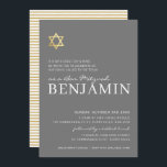 Convite Bar moderno Dourado STAR Mitzvah, branco mínimo de<br><div class="desc">por kat massard >> https://linktr.ee/simplysweetpaperie <<< Um design de convite moderno e simplesmente clássico para o BAR do seu filho ou BAT MITZVAH TIP :: 1. Para alterar/mover gráficos e fontes e adicionar mais texto - pressione o botão "personalizar". - - - - - - - - - - -...</div>