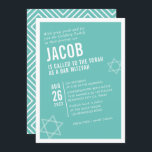 Convite Bar NEGRITO MITZVAH, branco de menta de ângulo mod<br><div class="desc">por kat massard > WWW.SIMPLYSWEETPAPERIE.com Ame o design,  mas gostaria de ver algumas mudanças - outro esquema de cores,  produto,  adicionar uma foto ou adaptado para uma ocasião diferente - não me preocupes simplesmente me contatar - estou feliz em ajudar! - - - -</div>