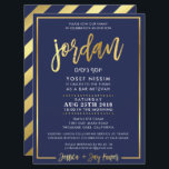 Convite BAR PERSONALIZADO Mitzvah Convide para o marinho J<br><div class="desc">pelo kat massard >> www.simplysweetPAPERIE.com << *** NOTA - O EFEITO DO FOLHO DE OURO SHINY É UMA IMAGEM IMPRESSA *** - - - - - - - - - - - - - - - - - - - - - - - - - - - - - -...</div>