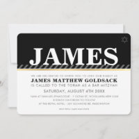 BAR SIMPLES MITZVAH moderno, estrela judaica negra