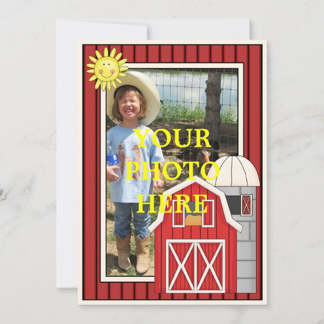 Convite Barão Vermelho Sunny Day - Festa ou Chá de fraldas (Frente)