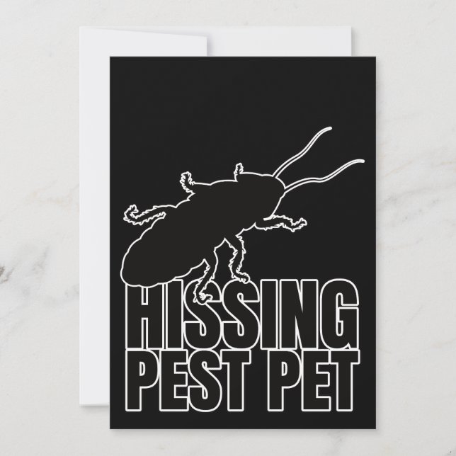 Convite Baratas Presas Baratas Barata Roach Hisser (Frente)