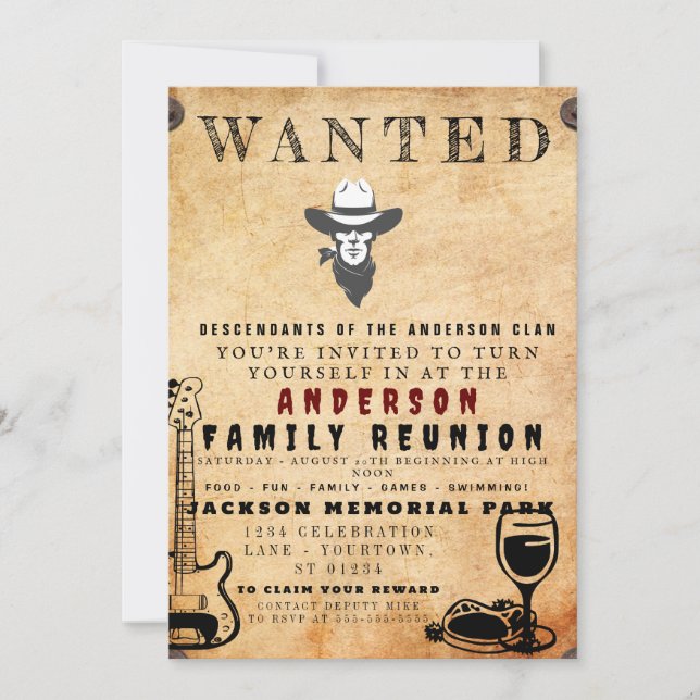 Convite Barbeque para Reunião da Família Poster (Frente)