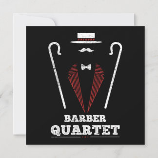 Convite Barbershop Quartet Costume Singing Uniform Gift