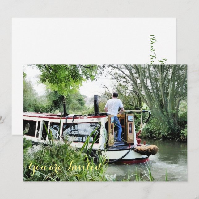 CONVITE BARCAÇAS DE CANAL (Frente/Verso)