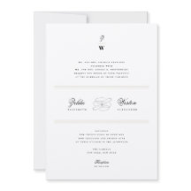 Bares Clássicos Linhas Monograma Duplo Casamento M