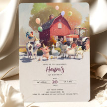 Barn de Festas de aniversário de Trator Fazenda