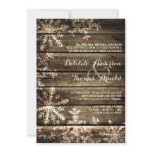 Barn Wood Snowflakes Casamento no inverno Russo