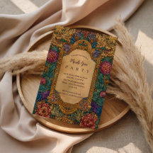 Baroque Floral Mardi Gras Masquerade