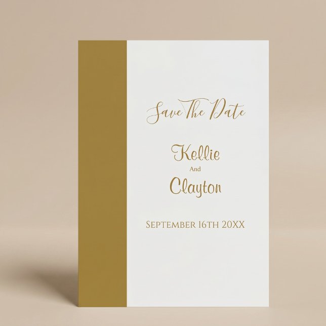 Convite Barra de Ouro Minimalista Moderna (Criador carregado)