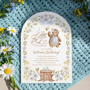 Convite Barramento Floral De Madeira Cubo Pequeno primeiro