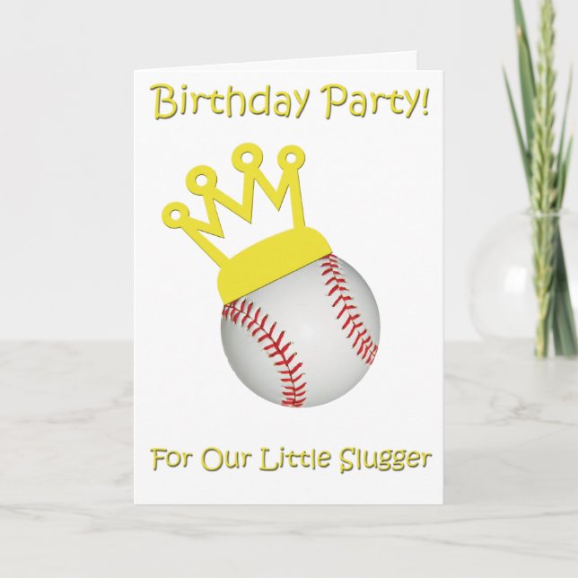 Convite Baseball Birthday (Frente)