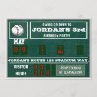 Baseball Birthday|Painel de avaliação|baseball vin