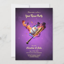 Convite Baseball no Fogo.