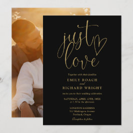 Convite Basta Amar Casamento De Fotografias Pretas E Doura