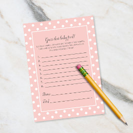 Convite Basta Um Arco Rosa Bonito Adivinhar Esse Jogo De C