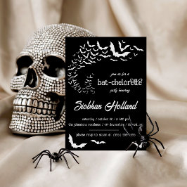 Convite Bat-chelorette Halloween Festa de solteira