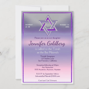 Convite Bat Mitzvah