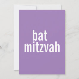 Convite Bat Mitzvah Anuncia {Purple}