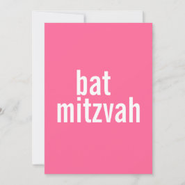 Convite Bat Mitzvah Anuncia {Rosa}
