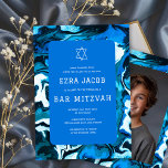 Convite Bat Mitzvah, Bar de Fotografia Personalizada da Pi<br><div class="desc">Cartão perfeito para anunciar um morcego mitzvah, bar mitzvah ou outra celebração judaica! Mão fez abstrato de arte para você na frente e atrás! TOTALMENTE PERSONALIZÁVEL! Clique em "Personalizar" acima para editar o texto. Clique em "editar usando a ferramenta design" para ajustar as fontes, as cores e os posicionamentos e...</div>