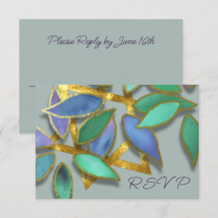 Convite Bat Mitzvah Blue Green Watercolor Pets sobre Star