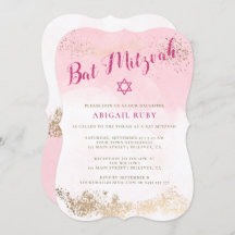 Bat Mitzvah | Coleta rosa e Dourada 01