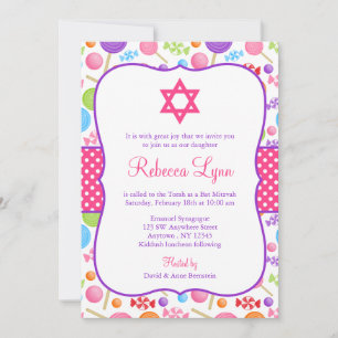 Convite Bat Mitzvah, doce