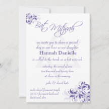 Bat Mitzvah Formal Floral Roxo