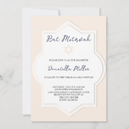 Convite Bat Mitzvah Modern Art Star De David